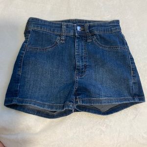 Wild fable 00/24 regular high rise, dark wash jean shorts